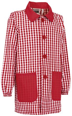 Bata infantil Notes blanco-rojo loto