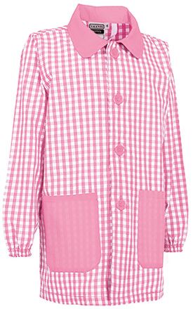 Bata infantil Notes blanco-rosa caramelo