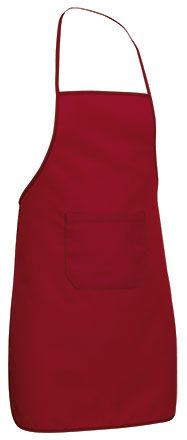 Delantal con peto infantil Recipe rojo loto