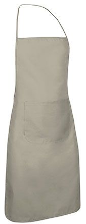 Delantal con peto Chef beige arena