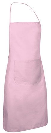 Delantal con peto Chef rosa pastel