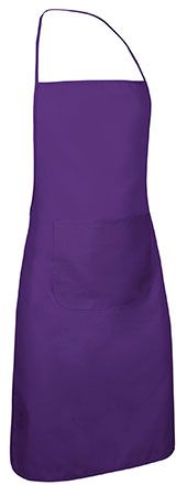 Delantal con peto Chef violeta uva
