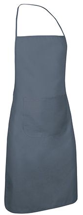 Delantal con peto Chef gris cemento