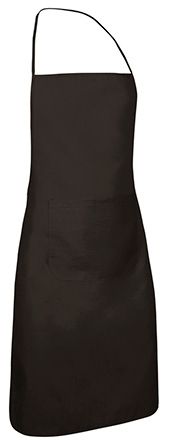 Delantal con peto Chef negro