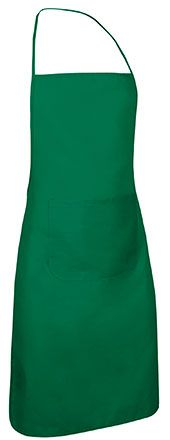 Delantal con peto Chef verde kelly