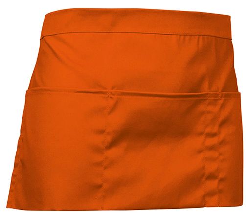 Delantal sin peto Coffee naranja fiesta