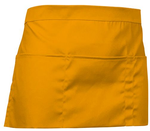 Delantal sin peto Coffee naranja mostaza