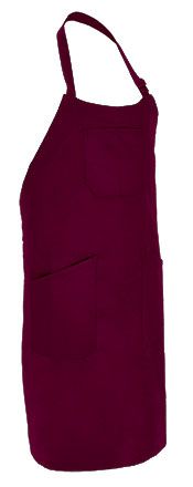 Delantal Parmentier granate caoba