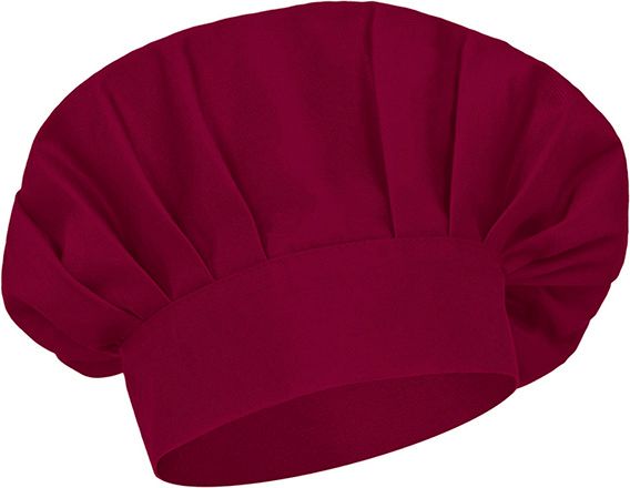 Gorro de cocina Coulant granate caoba