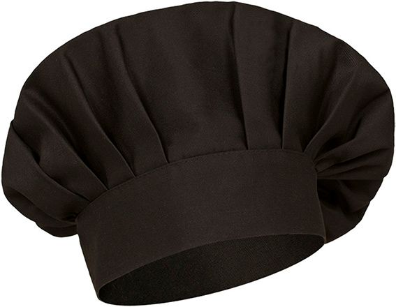 Gorro de cocina Coulant negro