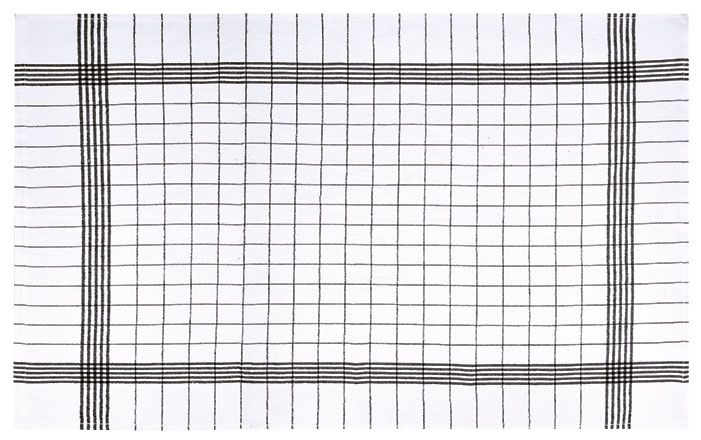 Paño de cocina Kitchen blanco-negro