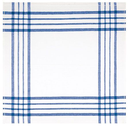 Paño de cocina Tartar blanco-azul royal