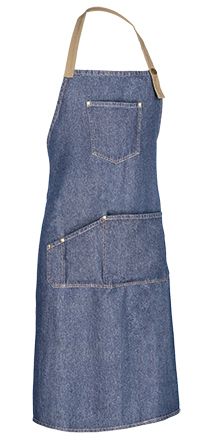 Delantal con peto vaquero Coriander azul denim