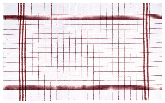 Paño de cocina Kitchen blanco-rojo loto