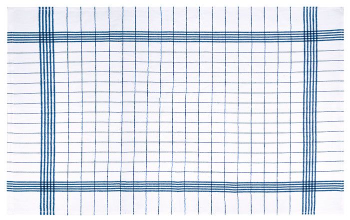 Paño de cocina Kitchen blanco-azul royal