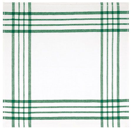 Paño de cocina Tartar blanco-verde kelly