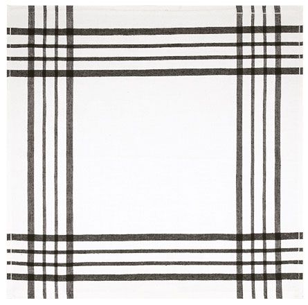 Paño de cocina Tartar blanco-negro