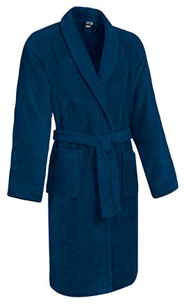 Albornoz de baño Relax azul marino orión