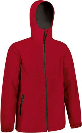 Chaqueta de lluvia Darion rojo loto