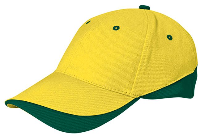Gorra Tuxton amarillo limón-verde botella