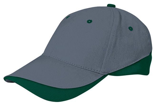 Gorra Tuxton gris cemento-verde botella