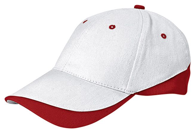Gorra Tuxton blanco-rojo loto