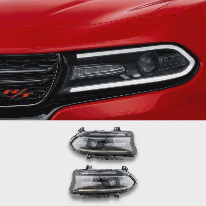 15+ Charger Halogen Headlight Set