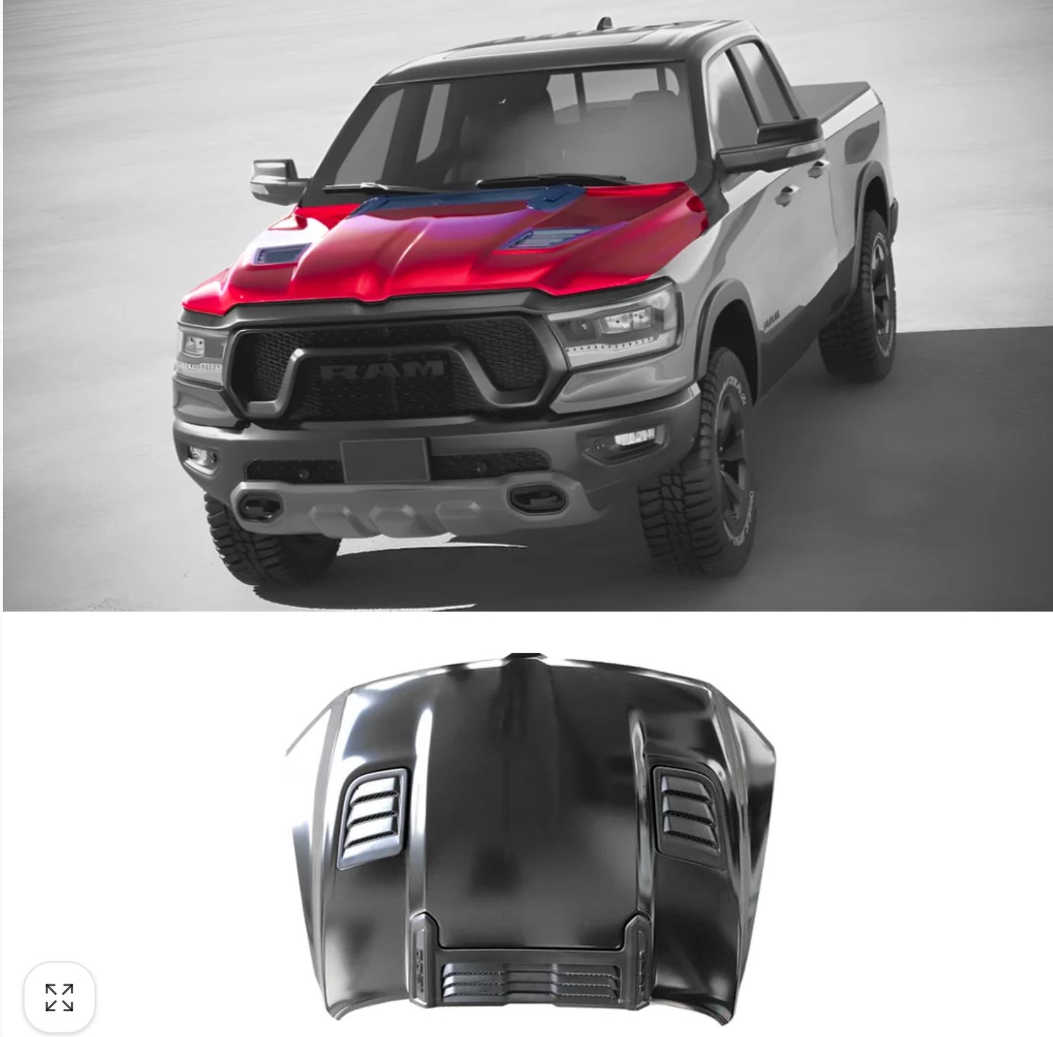 19-23 Dodge Ram 1500 Hood