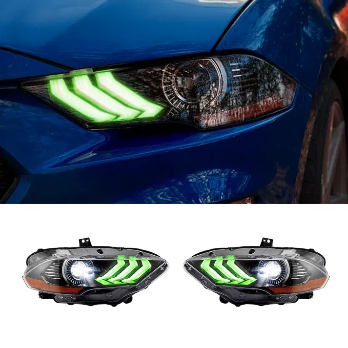 18-23 Ford Mustang RGB Headlight Set