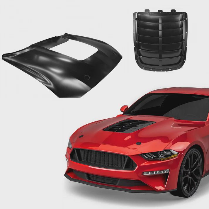 18-23 Ford Mustang 1 Scoop Hood Kit