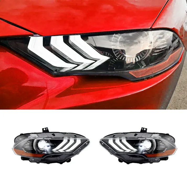 18-23 Ford Mustang Halogen Headlight Set