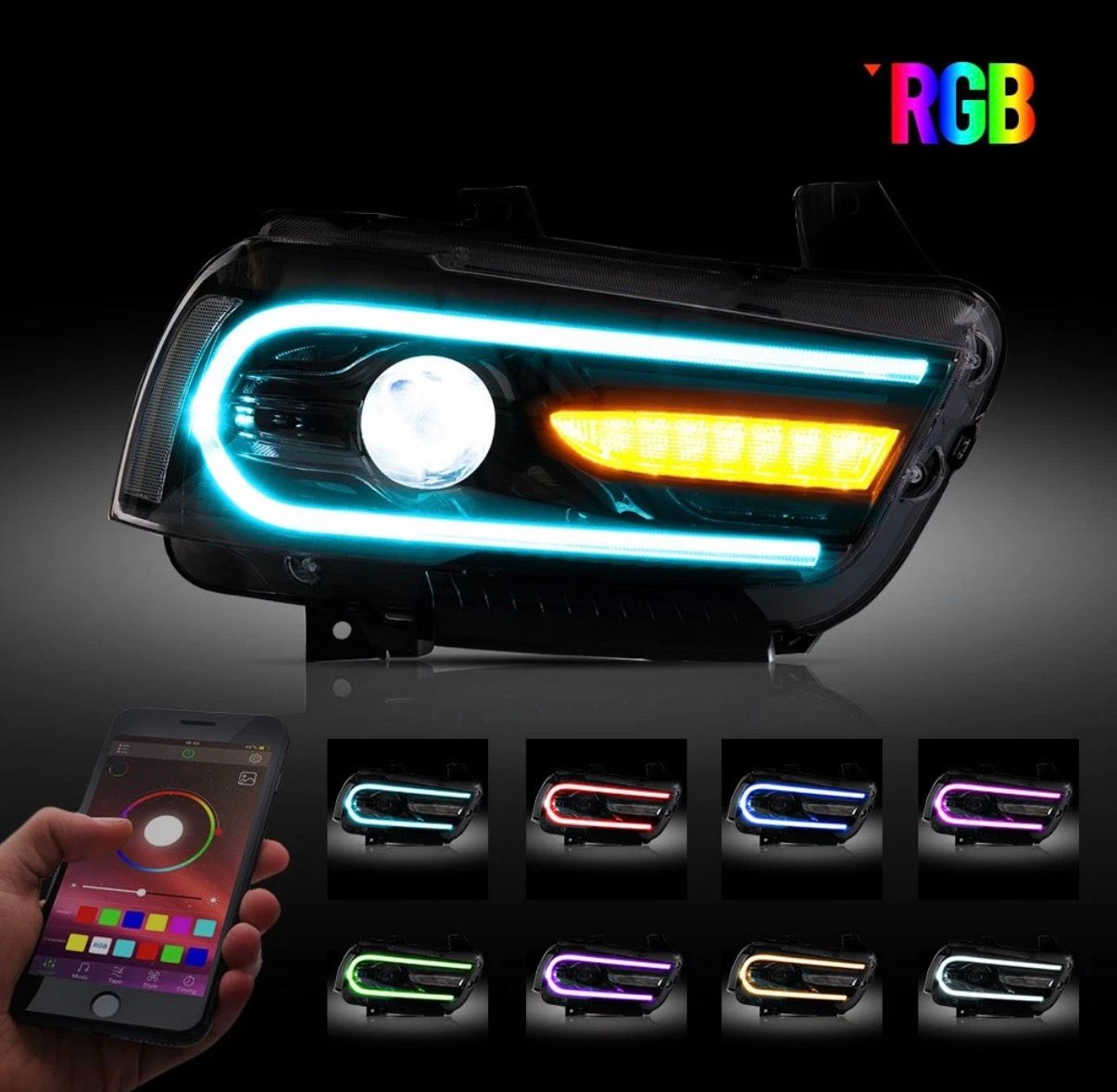 08-14 Dodge Charger Headlamp Rgb Right