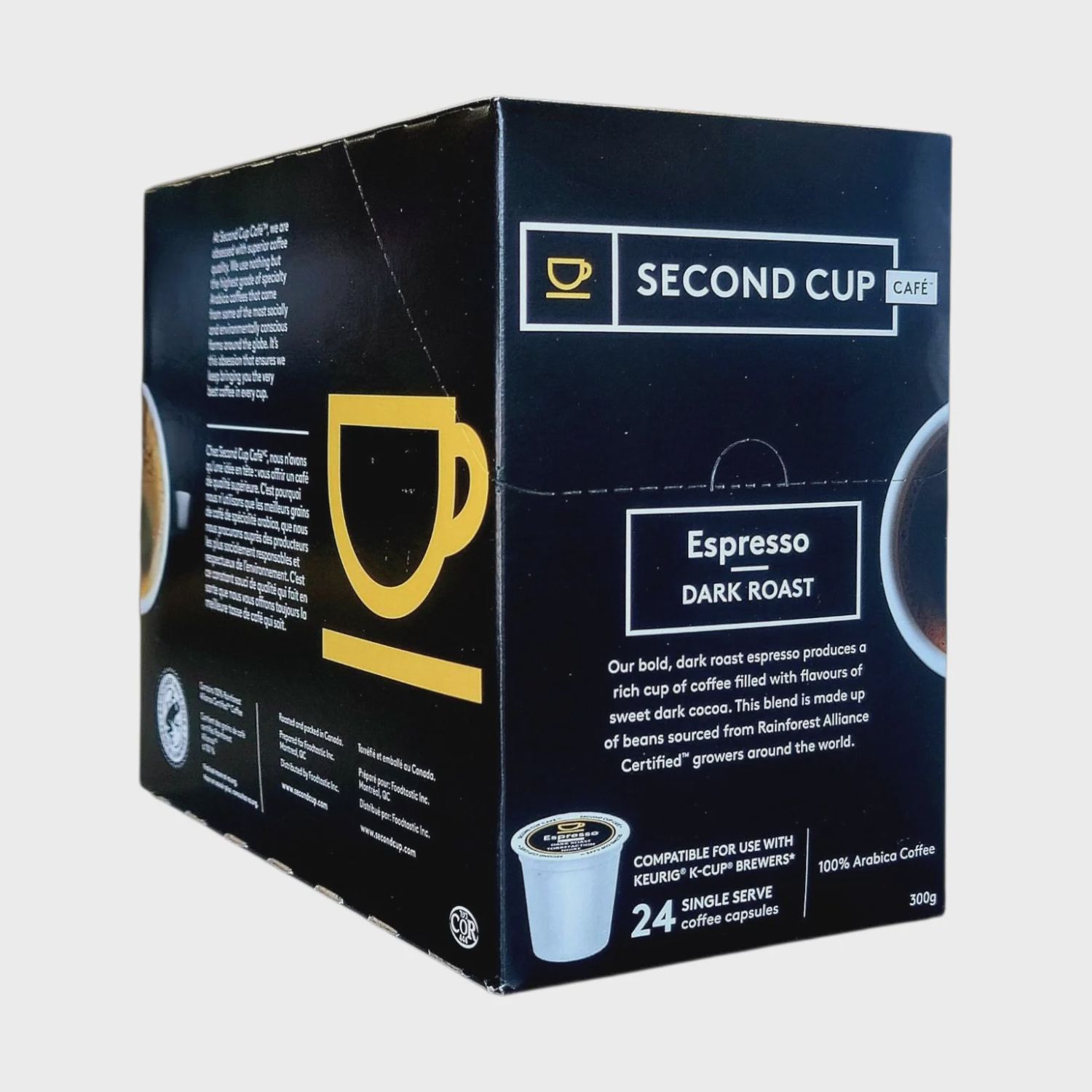 Second Cup Espresso Dark Roast - 24ct