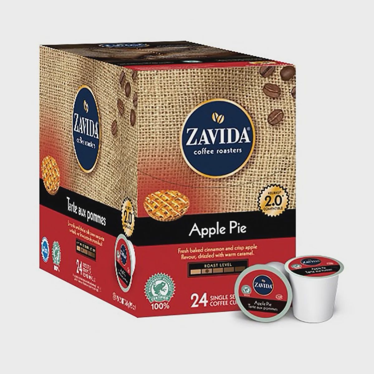 ZAVIDA Apple Pie medium roast coffee - 24ct