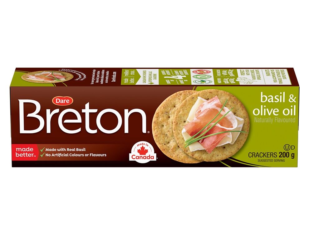 Breton Cracker Basil and Olive Oil