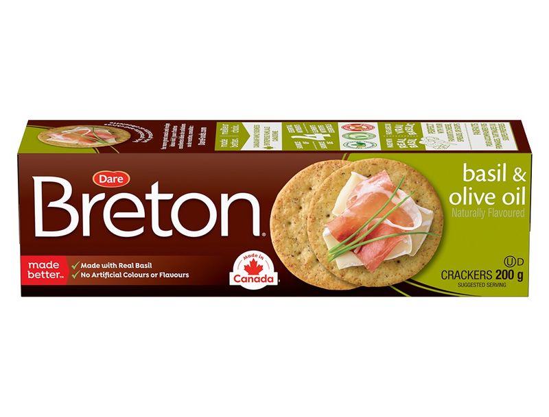 Breton Cracker Basil and Olive Oil