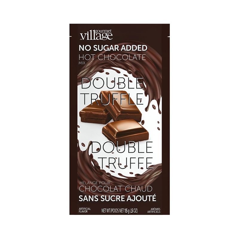 Gourmet Village Hot Chocolate - No Sugar Added Double Truffle