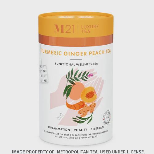 Metropolitan Tea M21 - Turmeric Ginger Peach Tea - 24pk