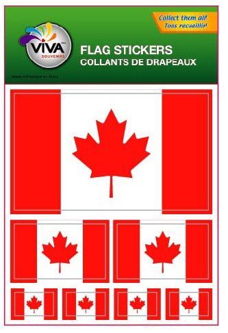 Reppa Canada Flag Sticker Multi-pack