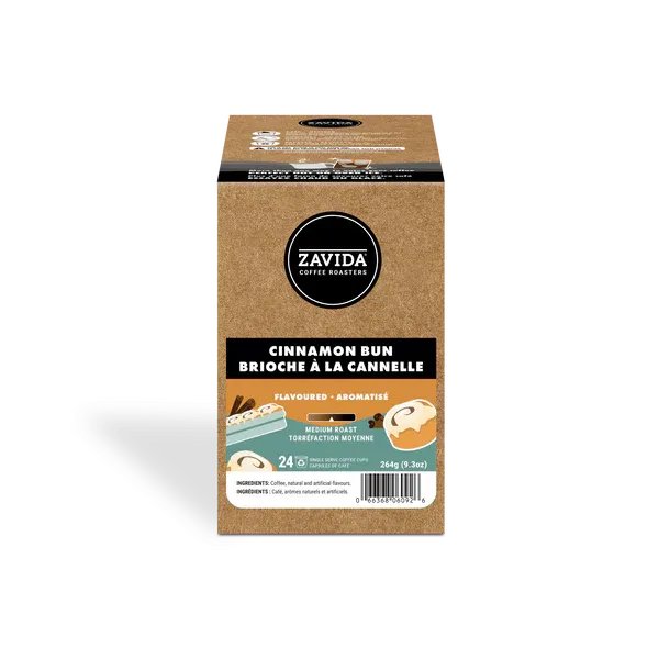 ZAV Cinnamon Bun coffee - 24ct