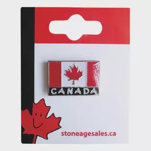 SA Canada Flag Block Lapel Pin
