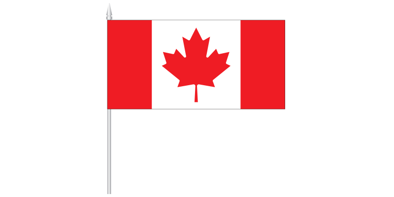 Canada Flag - 12x6" (with handle)