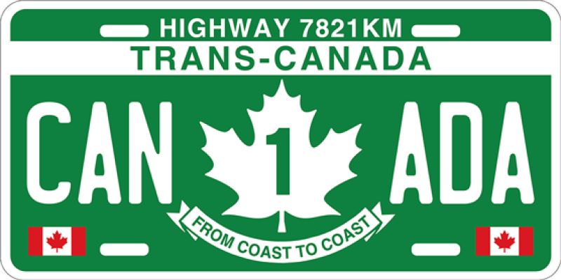 TransCanada Highway License Plate (Green)