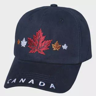 Cap - Canada Leaves- Blue