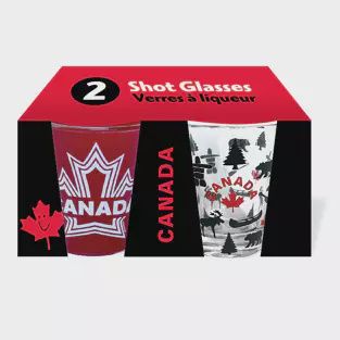 SA Shots - 2-pk - Echo Leaf/Canada Symbols