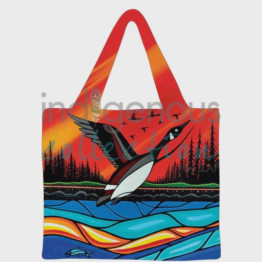 IC - Reusable Bag - Canadian Geese in Flight