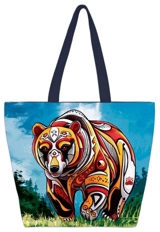 IC - Large Canvas Tote Bag - Spirit Bear - Stephanie White