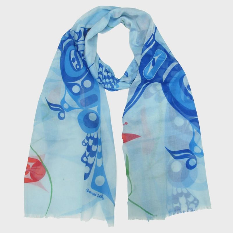ART Eco Scarf - Peace, Love, Happiness - Francis Dick