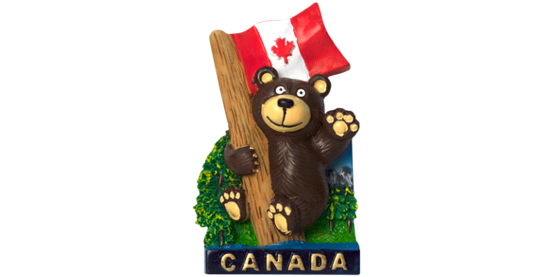3D magnet / brown bear
