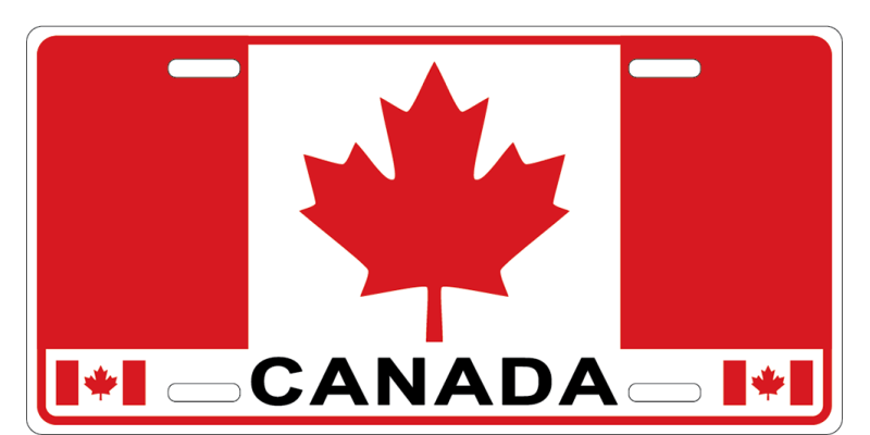 Canada Plate Magnet 90x45mm